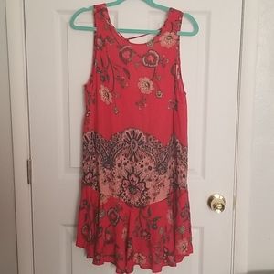 Free people Red Slip dress